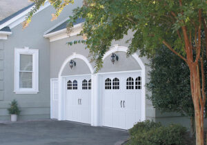 H Tuscany Glazed True White Steel Single Garage Door C 07 01