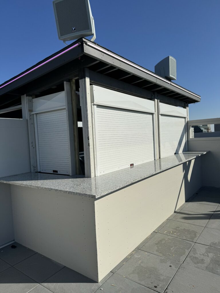 counter shutters for outdoor bar