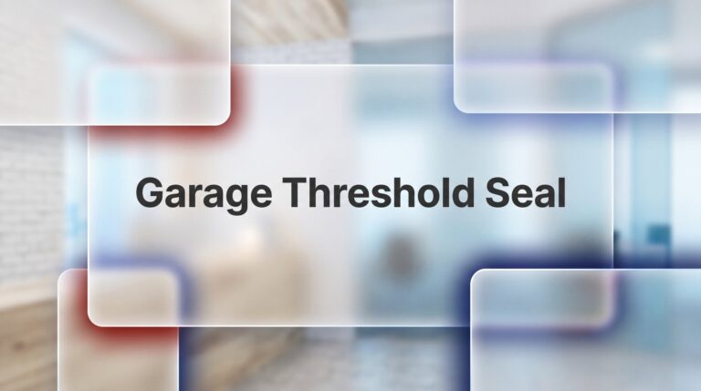 Garage Threshold Seal
