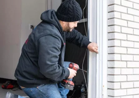 716 garage door technician repairing home