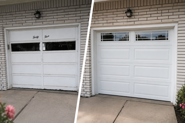 Garage Door Replaced Window Inserts